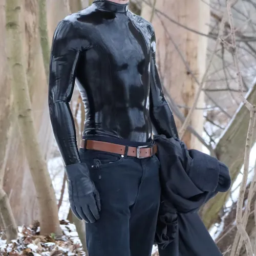 I love to wear latex in public places by ThatLTXman_