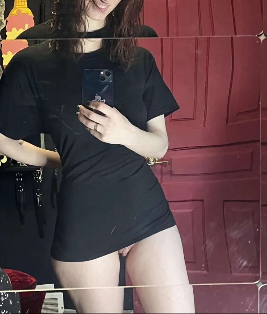 I love walking around the house in nothing but a Tshirt temping those who see me posted by SouthRide6530