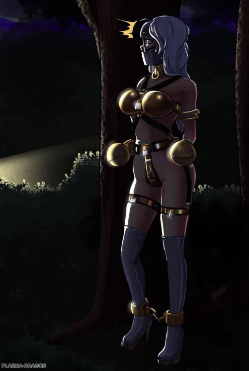 I need to escape, but I can barely move bound like this! (Plasma-dragon) by GlamMussee