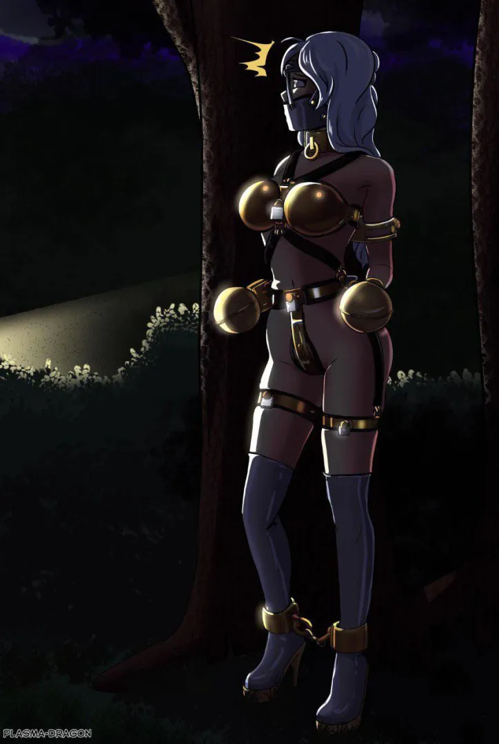 I need to escape, but I can barely move bound like this! (Plasma-dragon) posted by GlamMussee