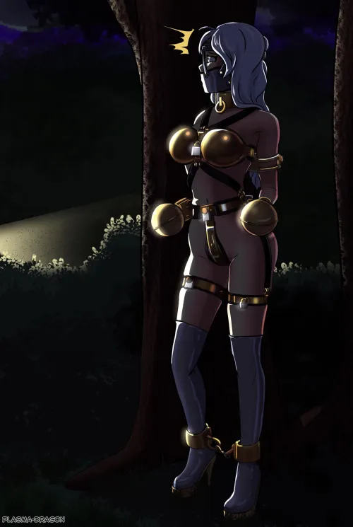 I need to escape, but I can barely move bound like this! (Plasma-dragon) by masochist-pig