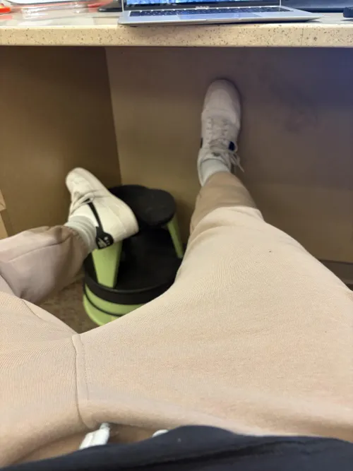 I never know what to put my shoes up on when I’m at work  by sweaty_dirty_feet