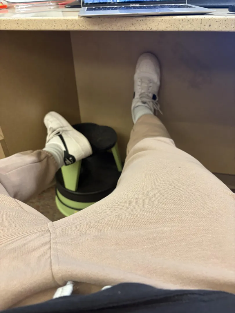 I never know what to put my shoes up on when I’m at work  posted by sweaty_dirty_feet