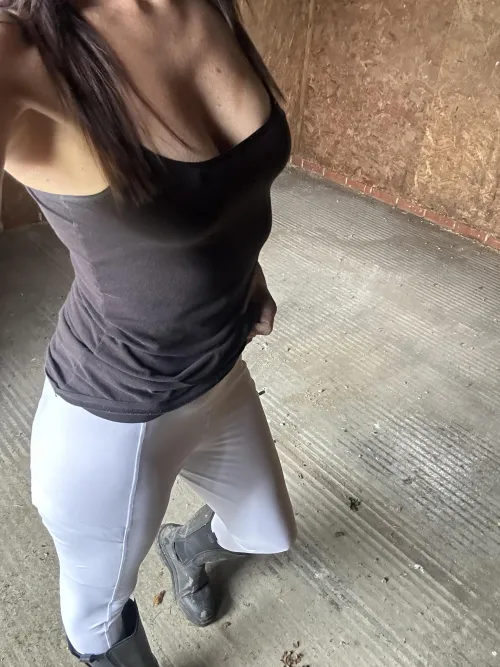 I never wear underwear when at the stables by Milliethemilf69