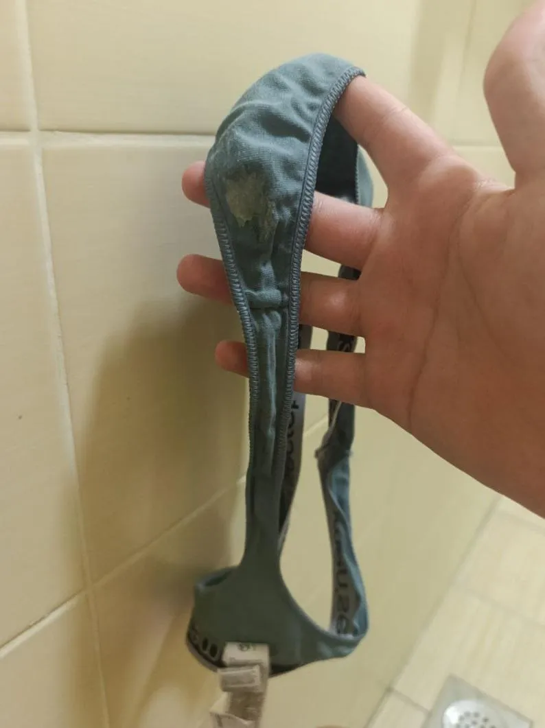 I only wore these panties for half a day, and there's already dried cream on them posted by Juls_Pl