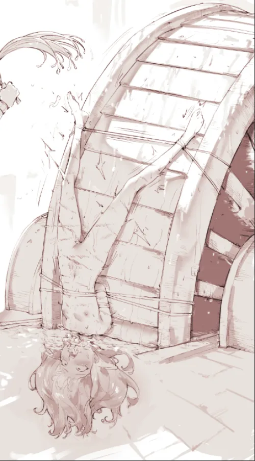 I really wish I'd get snuffed while bound to a water wheel while people watch me by ThrownLifeWasted2