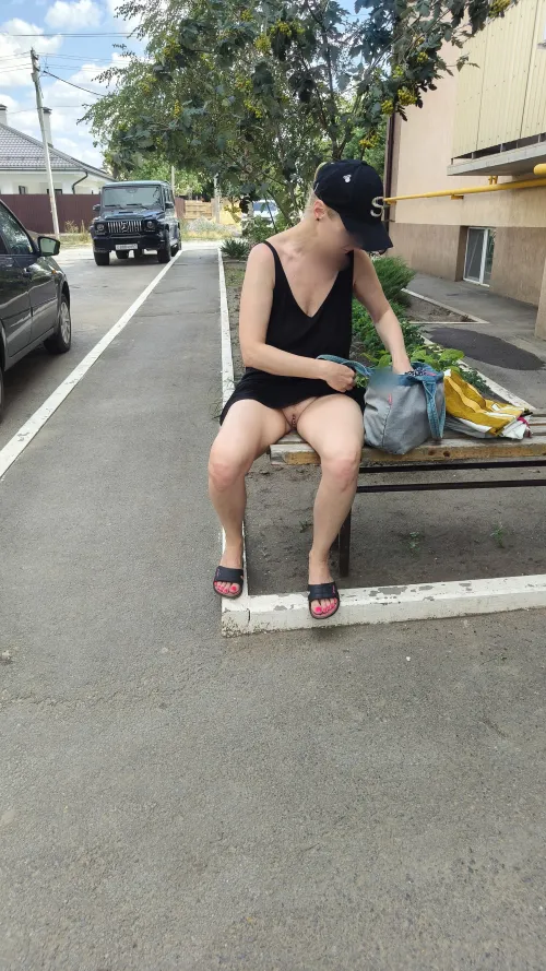 I sat down at the entrance by PROSTOTUT