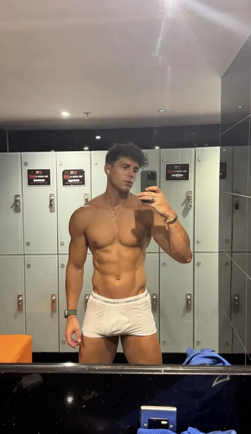 I saw a guy ass naked in showers and got hard by nikolajmodel