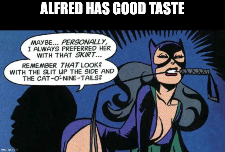 I swear I'm reading Catwoman comics for the BDSM references and not the plot. posted by MaetelofLaMetal