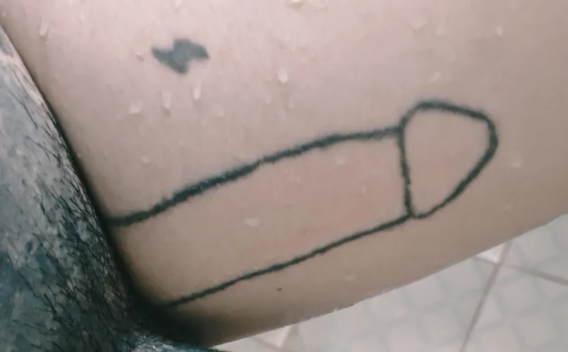 I tattoo myself when I'm horny. by No_Cry_413