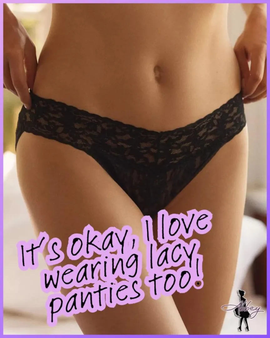 I think my clitty looks best in lace but love the feel of satin posted by londonpantyboy