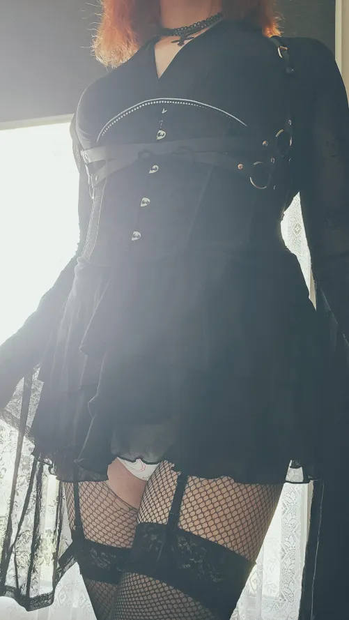 I think my dress may be a bit too short hehe by LeafyLeah9