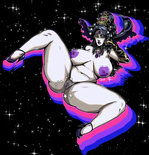 I think that Nyx might be (secretly) the goddess of fertility too... (art by me) [SolidusGrilo] by SolidGrilo