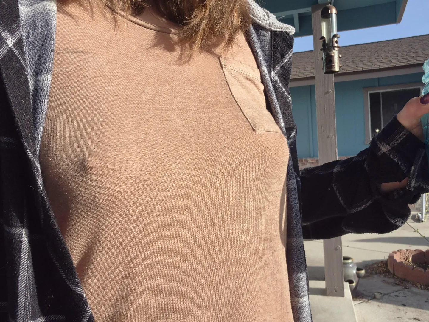 I think this shirt looks better without a bra posted by saraonly420