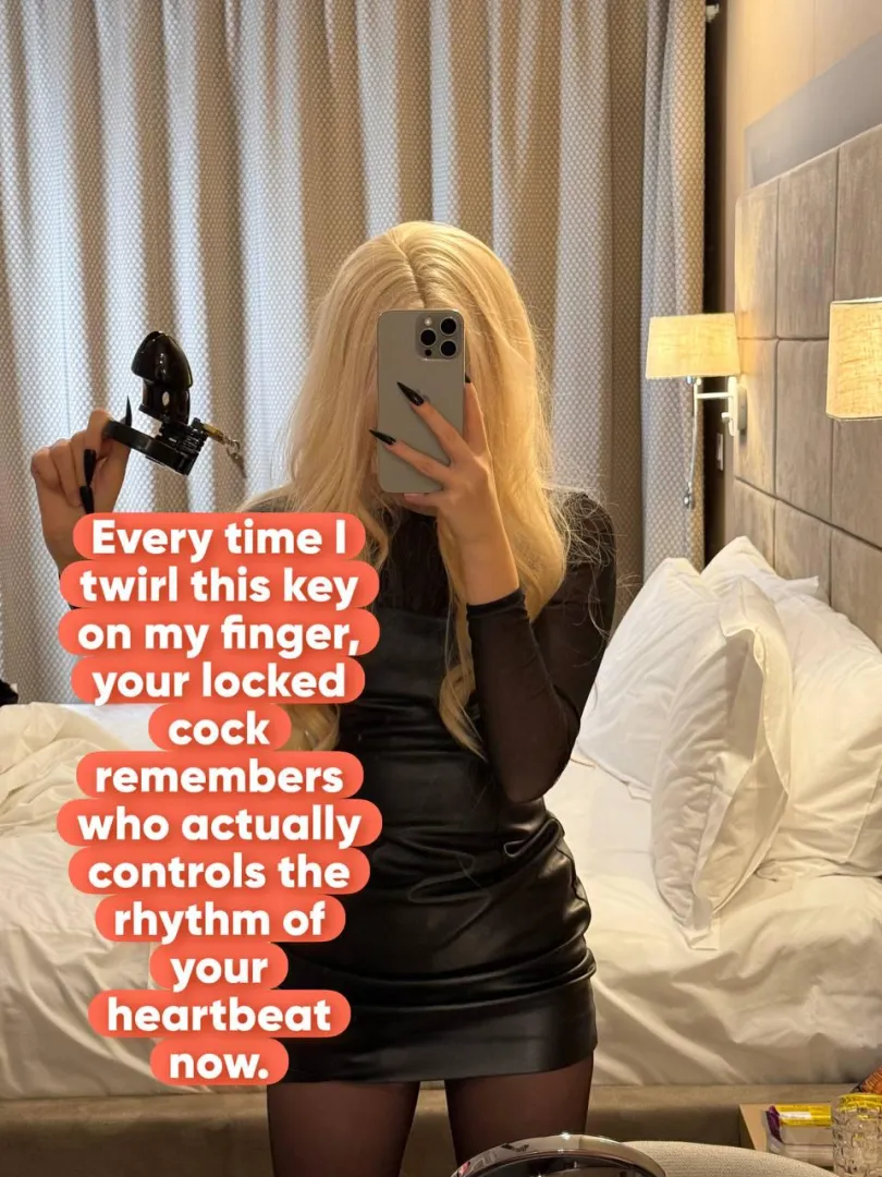 I twirl the key and your caged cock throbs harder posted by CutLuxie