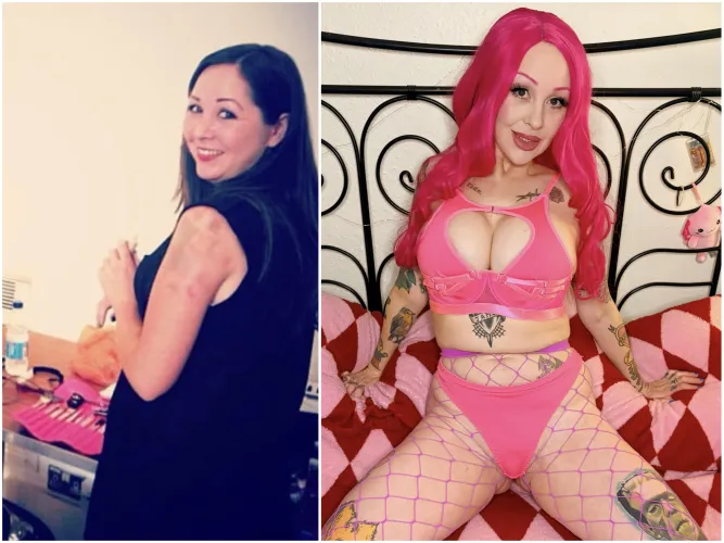 I used to be a prude, now I’m full of plastic and cosplay as my bf’s favourite porn star! ✨ by merbimbo