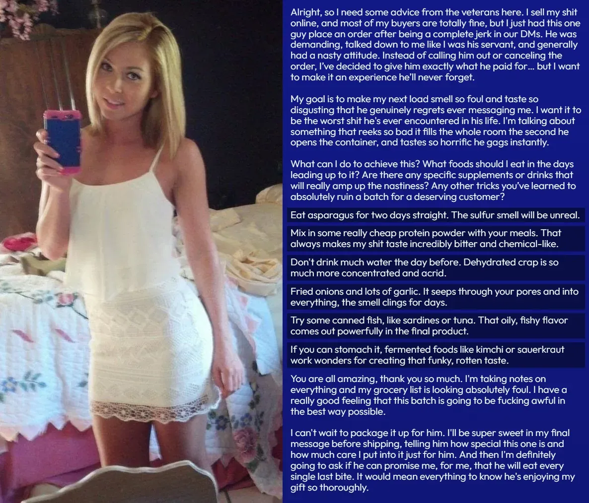 I want it to be the worst shit he's ever encountered in his life [shit] posted by ishoweredandimwetnow