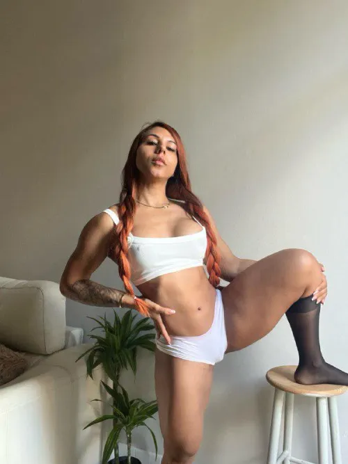 I wanted you to see my pretty red braids by Real-Diver8010