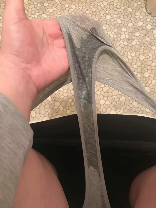 I was asked for a pic of my wet panties … at first I was ashamed but I am trying to embrace that this is how my pussy reacts to being horny ‍♀️ by OddVeterinarian8766