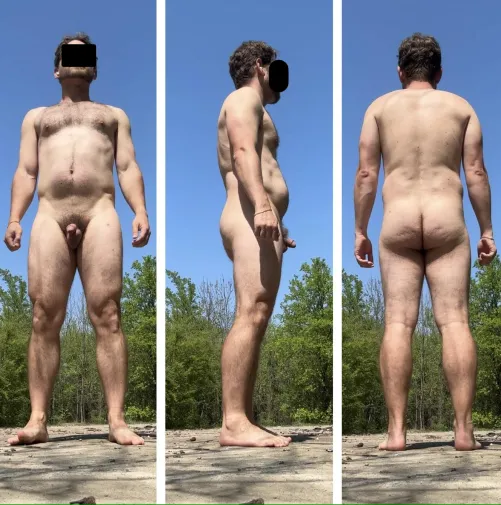 I was ordered to post a full body view, fully relaxed with no flexing, for you to give me an honest assessment of my body. What do you think? by Sissyceo_33