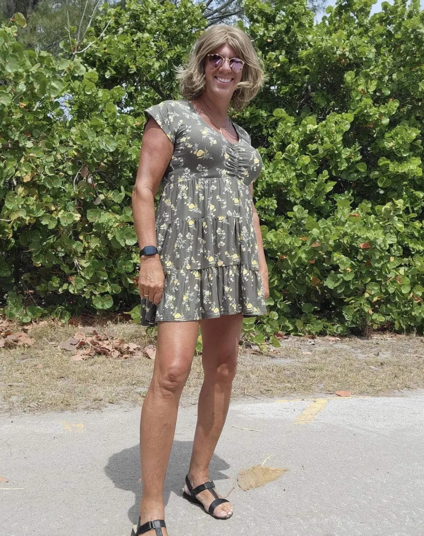 I wear this shorty dress out and about. Maybe too much leg ?  posted by Past_Contribution670