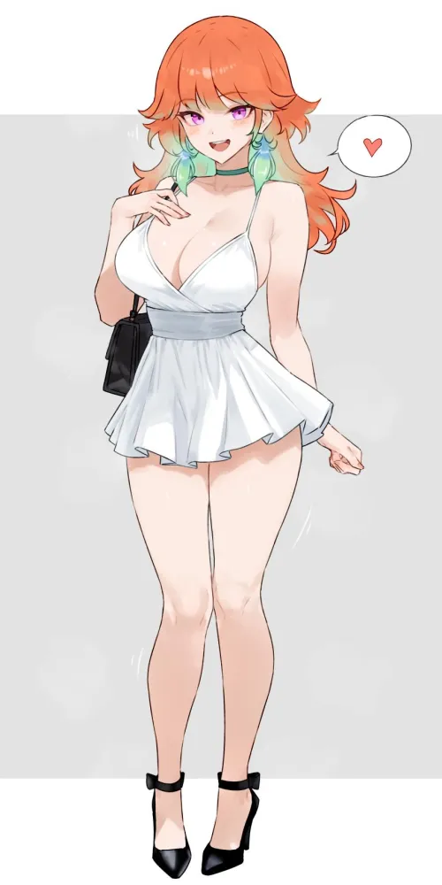 I went to the skinsuit store to get a chance to be someone else, not a fat slob that I am. There I never would've guessed that I would meet such a beatiful girl. Apparently she wanted to catch a break from all those lustful stares and preassure of her l by Smooth_Habit_9293