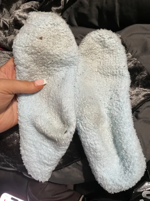 I wore these fluffy socks to the gym.. wow  by worththetroublex