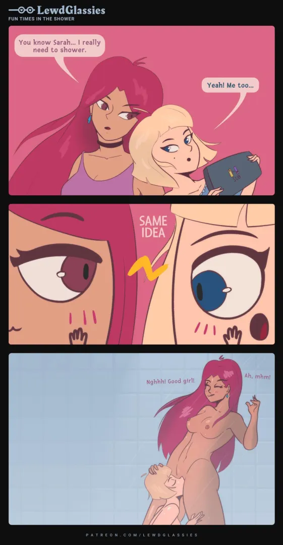 I would never leave the shower (OC) posted by LewdGlassies