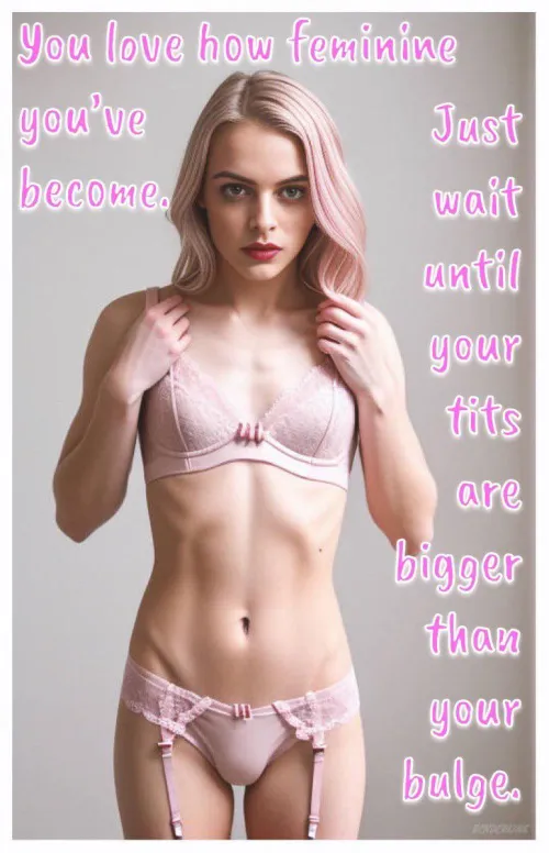 I’d love to look down and see a real pair of titties. by londonpantyboy