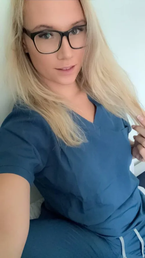 If I walked in with my scrubs half undone… what would you say first? by nursebunnyxo