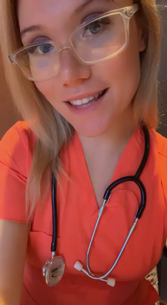 If I walked in with my scrubs half undone… what would you say first? posted by nursebunnyxo