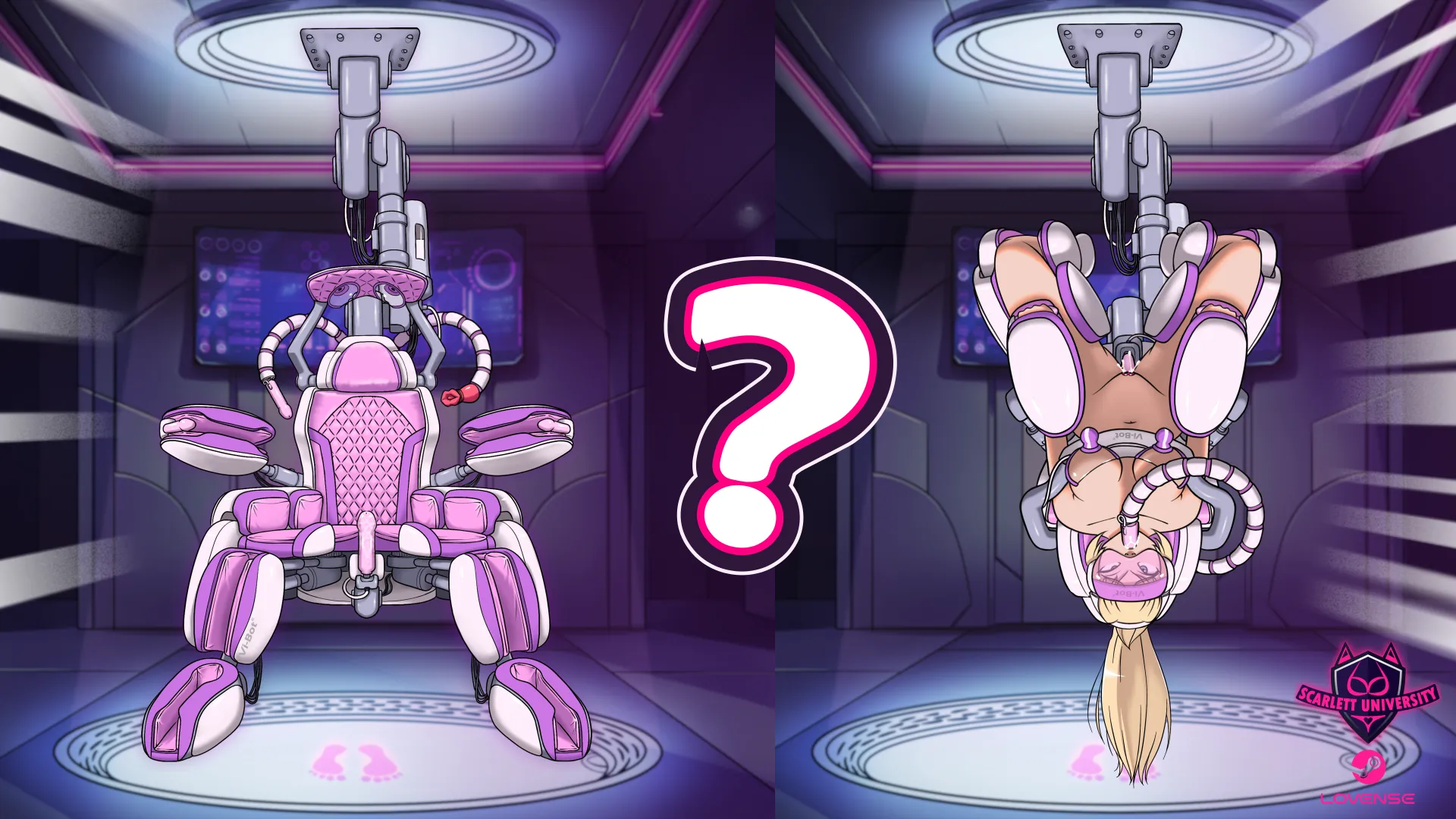 If there was a full-body sex simulator robot like this...but for guys, what features/devices would you want to see? Asking for a friend...[Scarlett University] posted by BimboByte