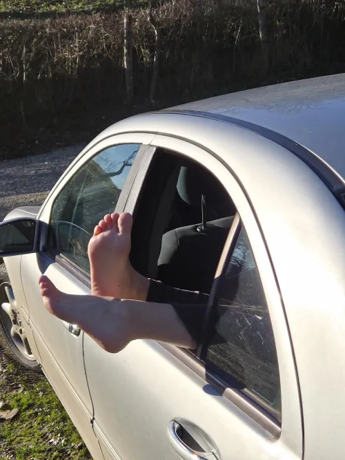 If you see my feet out of the windows like this, that means you should come closer by luckyluuna