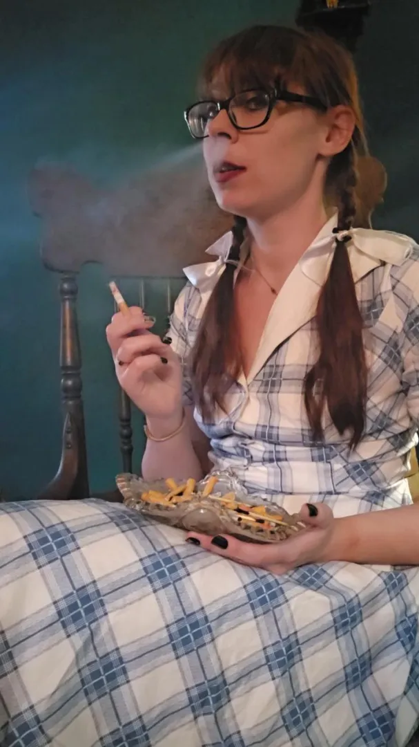 If you want a cigarette, you better impress Mommy with your good behaviour. posted by MistressThrope