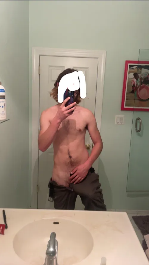 Ignore the awkward censorship and admire [M]y bulge.... by That_Blond_BWC