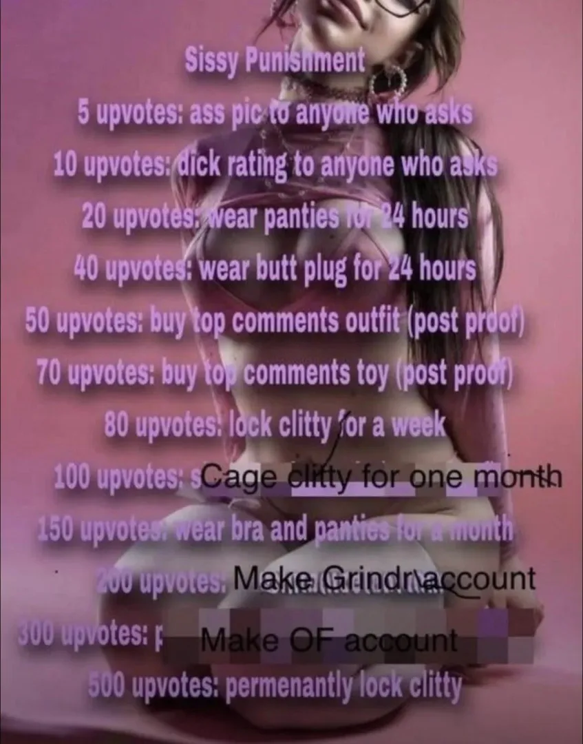 ill be a good girl and follow all of them  posted by ButterscotchTough66