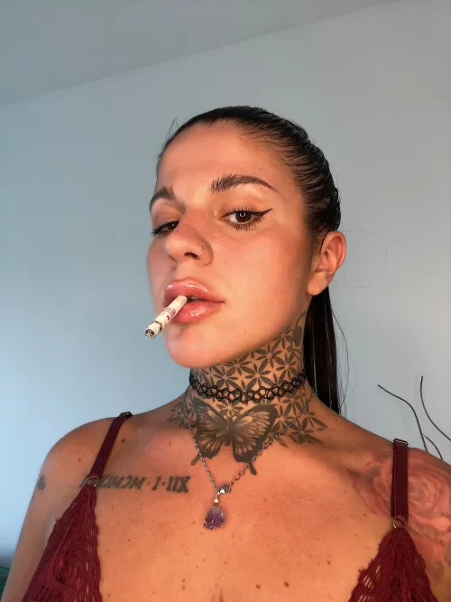 I'll be your sweet girl while I smoke for you by girlytattoo