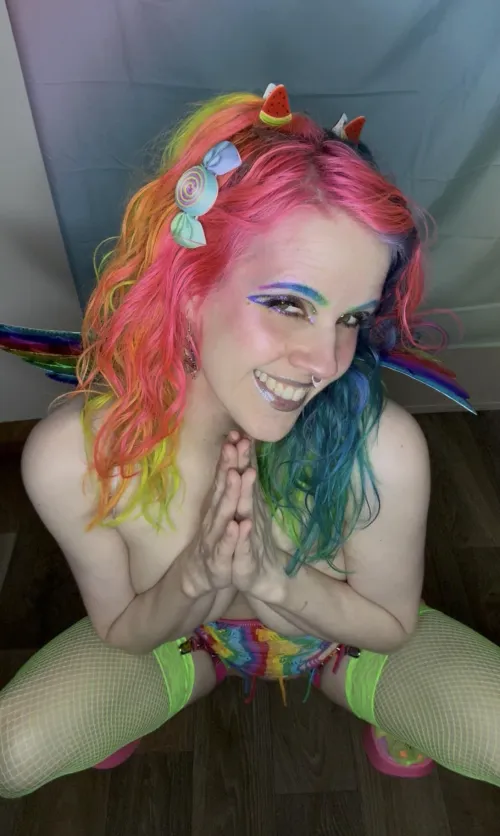 I’ll beg for you to taste the rainbow  by RainbowRoxanne