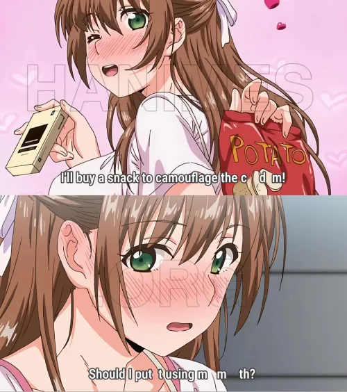 I'll buy a snack to camouflage the condom! by Hanime-Daily