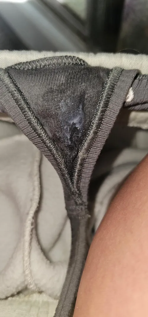 Im just getting started on this little xxs Aerie G string. by Tessas_Wet_Panties