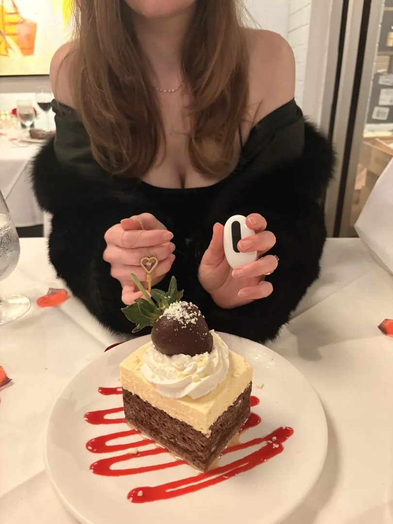 I’m smiling across the table at our dinner date with your key and plug remote. You’re sitting a little straighter. posted by miss-marilyn