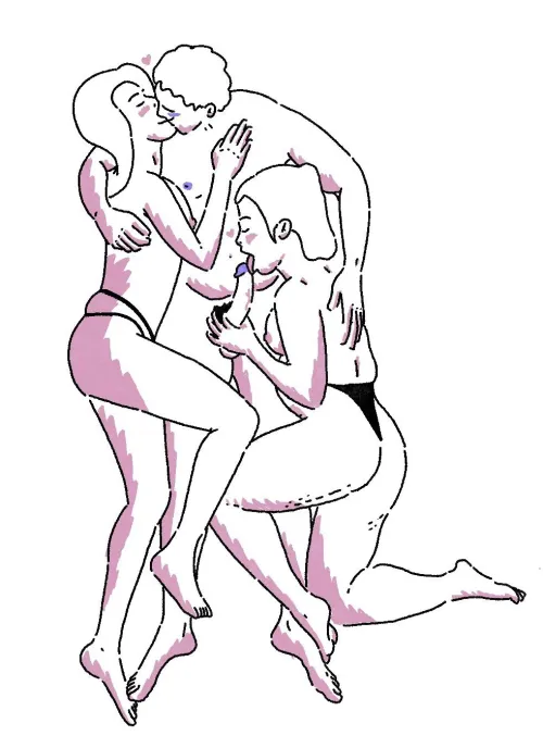 “I’m so glad she is my wife, so does her” by me, self portrait by purpleshadey