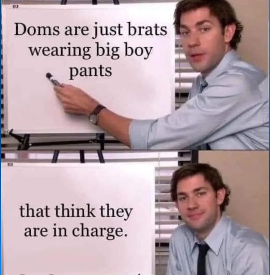 I'm sure your Dom will agree with this... why wouldn't they?? It's true. posted by AprilTheTwentieth23