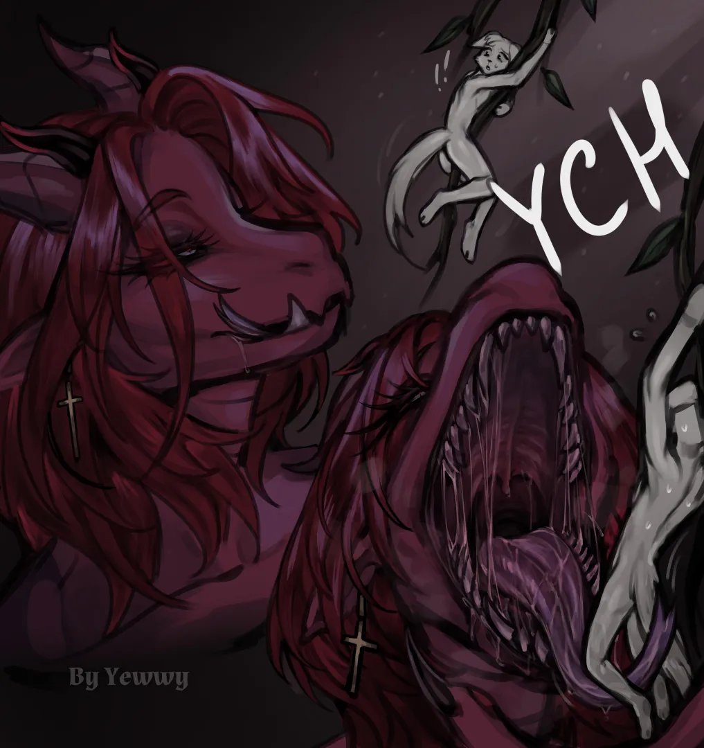 {Image} Food for Lady Dragon | Oral vore | Soft vore posted by Carry_Secure