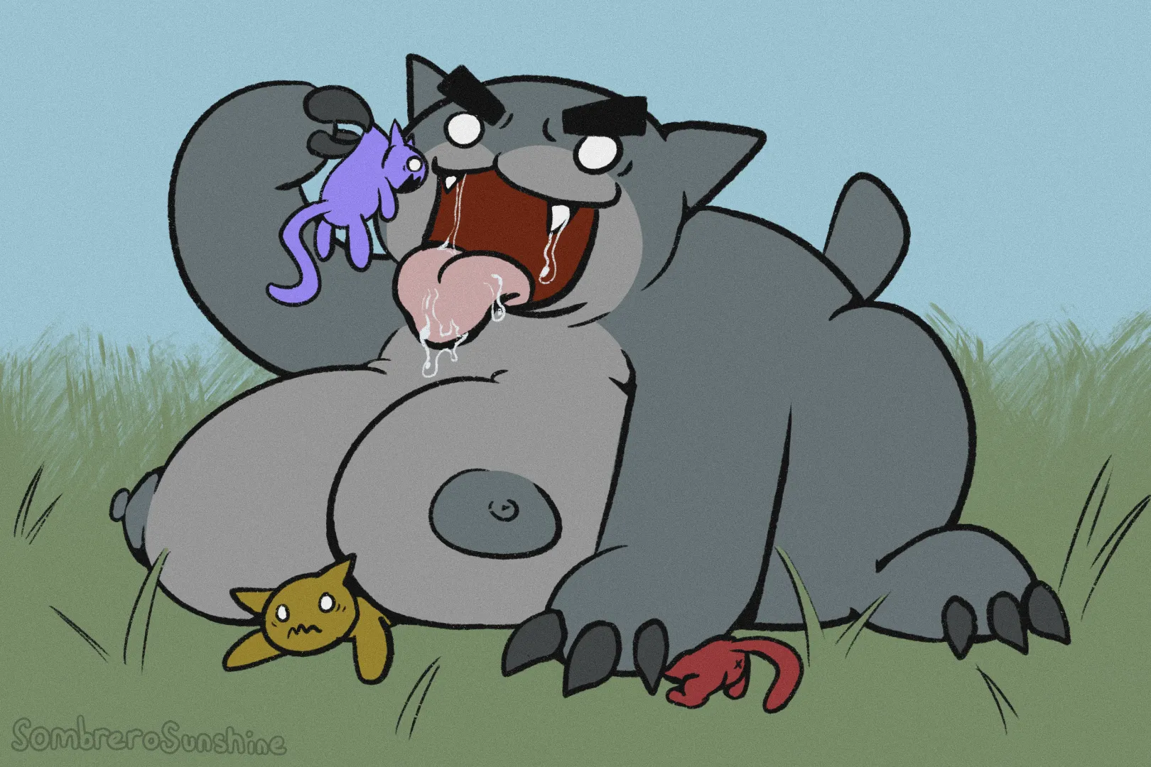 {Image} Guillotina from Mewgenics (by me, Sombrero Sunshine) posted by sombrerosunshine