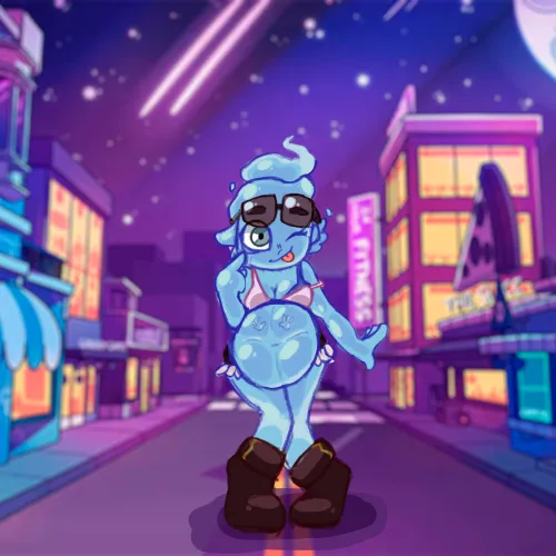 {IMAGE} Seems like she ate her date... oopsie (comms open) by Ituretta_Draw