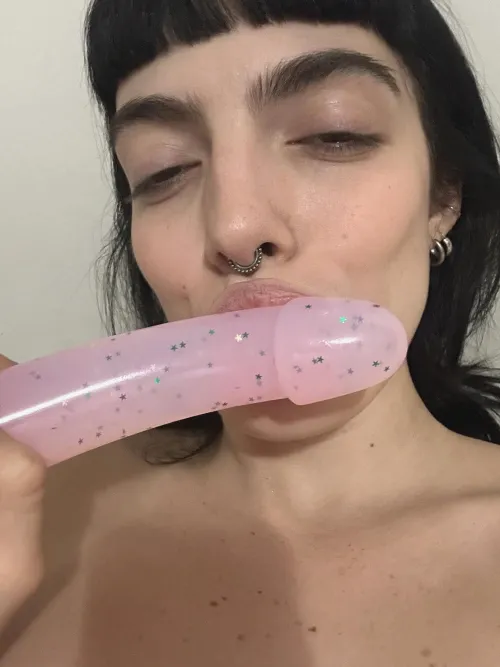 Imagine me kissing your dick after you dick me down by tinyblissliz