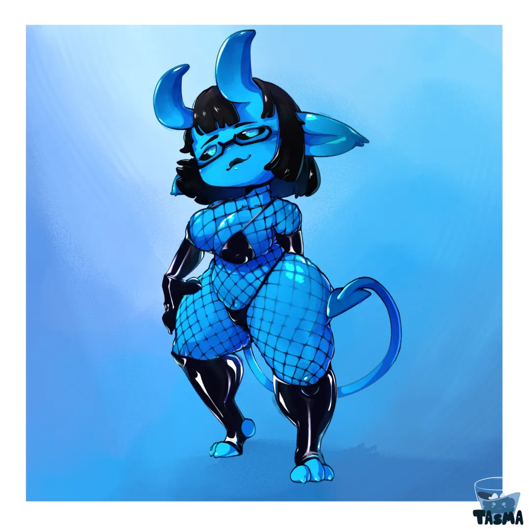 Imp and Latex (@tasma_nya on X) posted by Tasma_nya