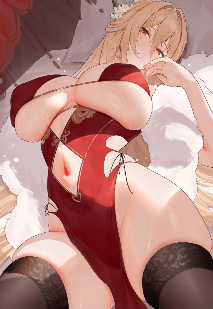 Implacable's sexy dress [Azur Lane] posted by marxsander2016