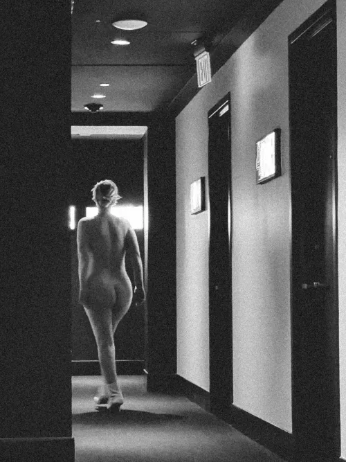 In a public hallway by TheVickeeMuse